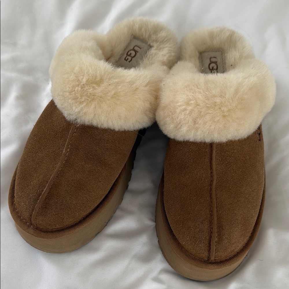 UGG Brown Shearling Slippers